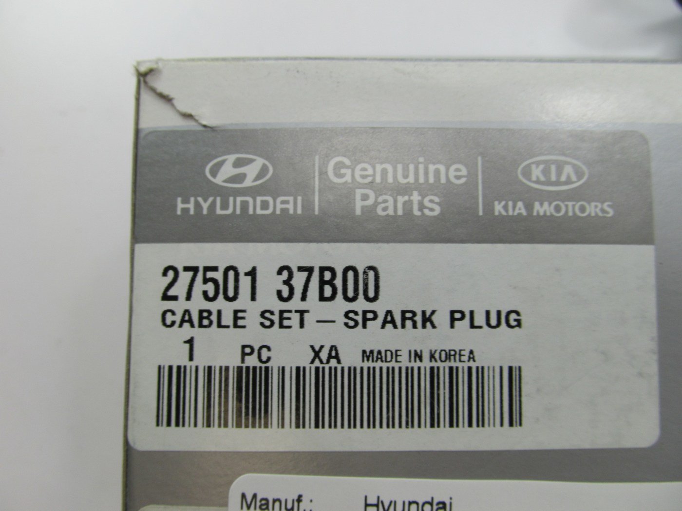 Ignition Spark Plug Wire Set OEM For 2001-05 Hyundai Santa Fe 2.7L V6 2750137B00