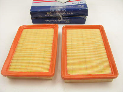 (2) NEW GENUINE Engine Air Filters OEM For 01-06 Hyundai Elantra, 03-08 Tiburon