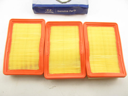 (3) NEW GENUINE Engine Air Filter OEM For 95-99 Hyundai Accent 2811322051