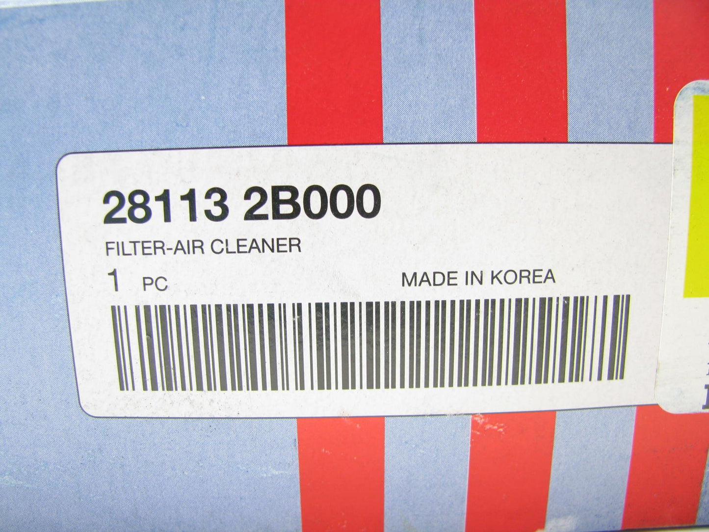 NEW - Genuine 281132B000 Air Filter Element OEM For 2007-2009 Hyundai Santa Fe