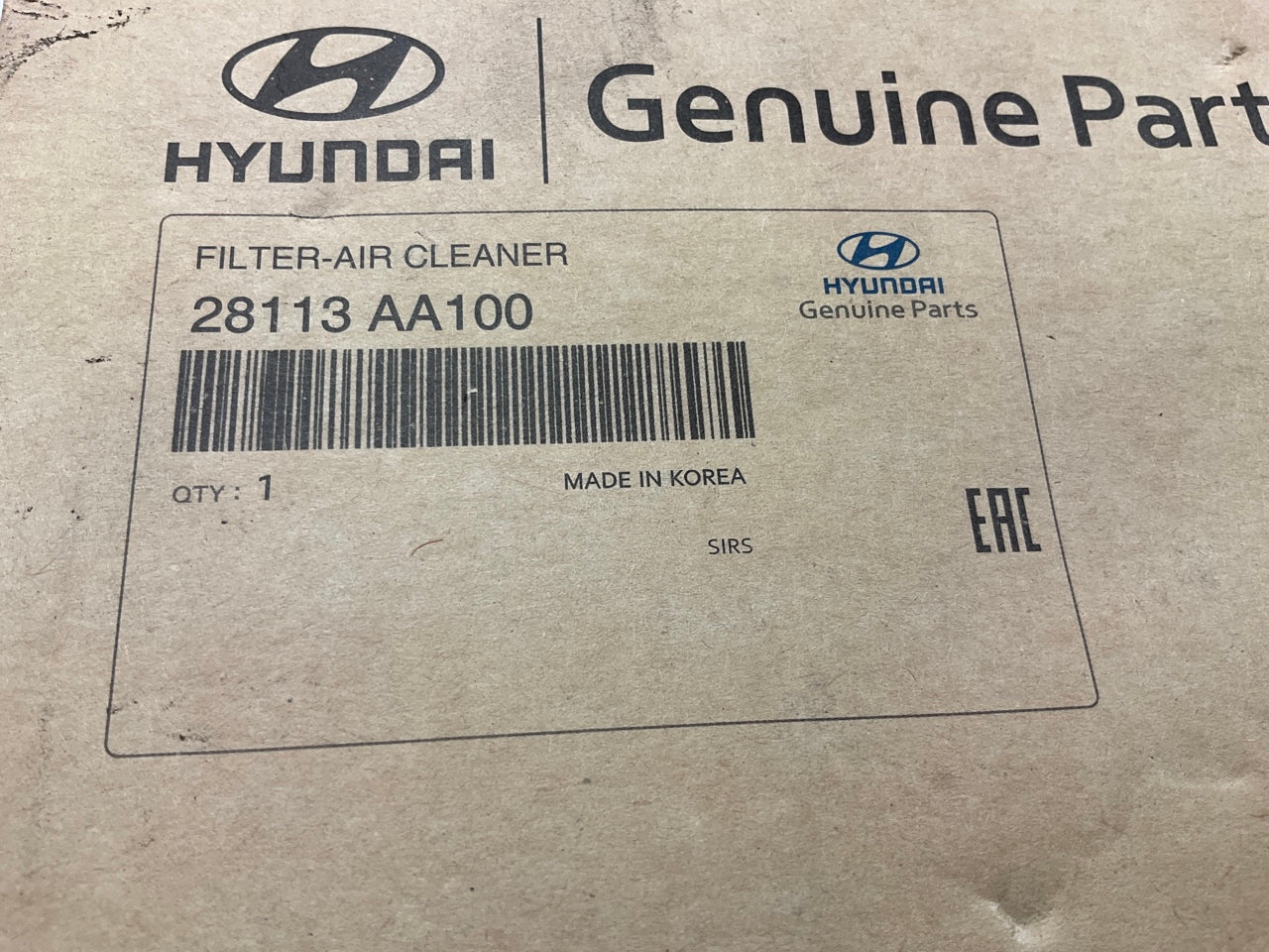 NEW GENUINE Engine Air Filter OEM For 2021-2024 Hyundai Elantra 28113AA100