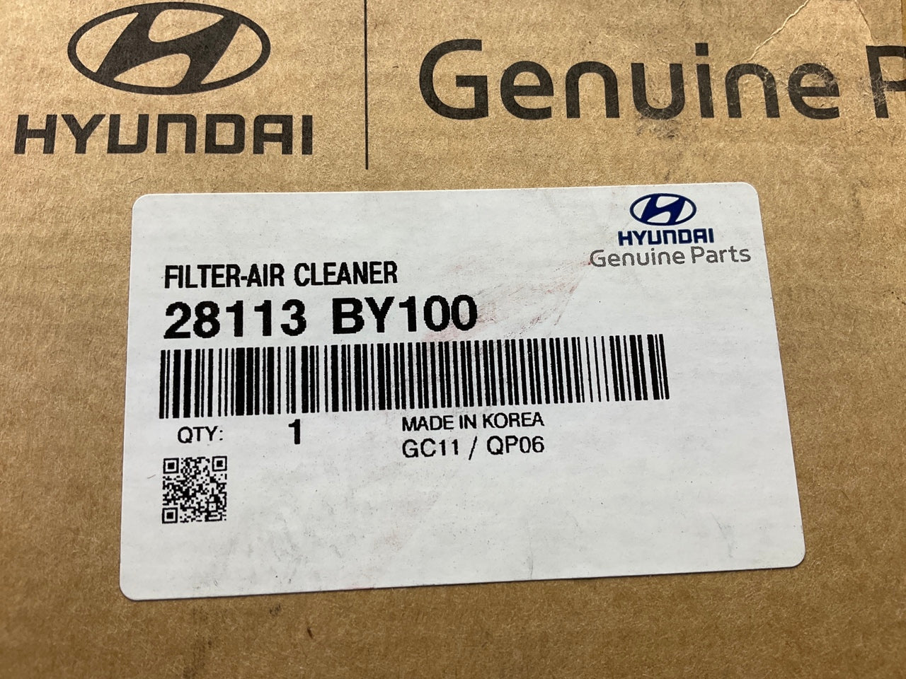 NEW Engine Air Filter For 2021-2023 Hyundai Elantra 1.6L Hybrid ONLY 28113BY100