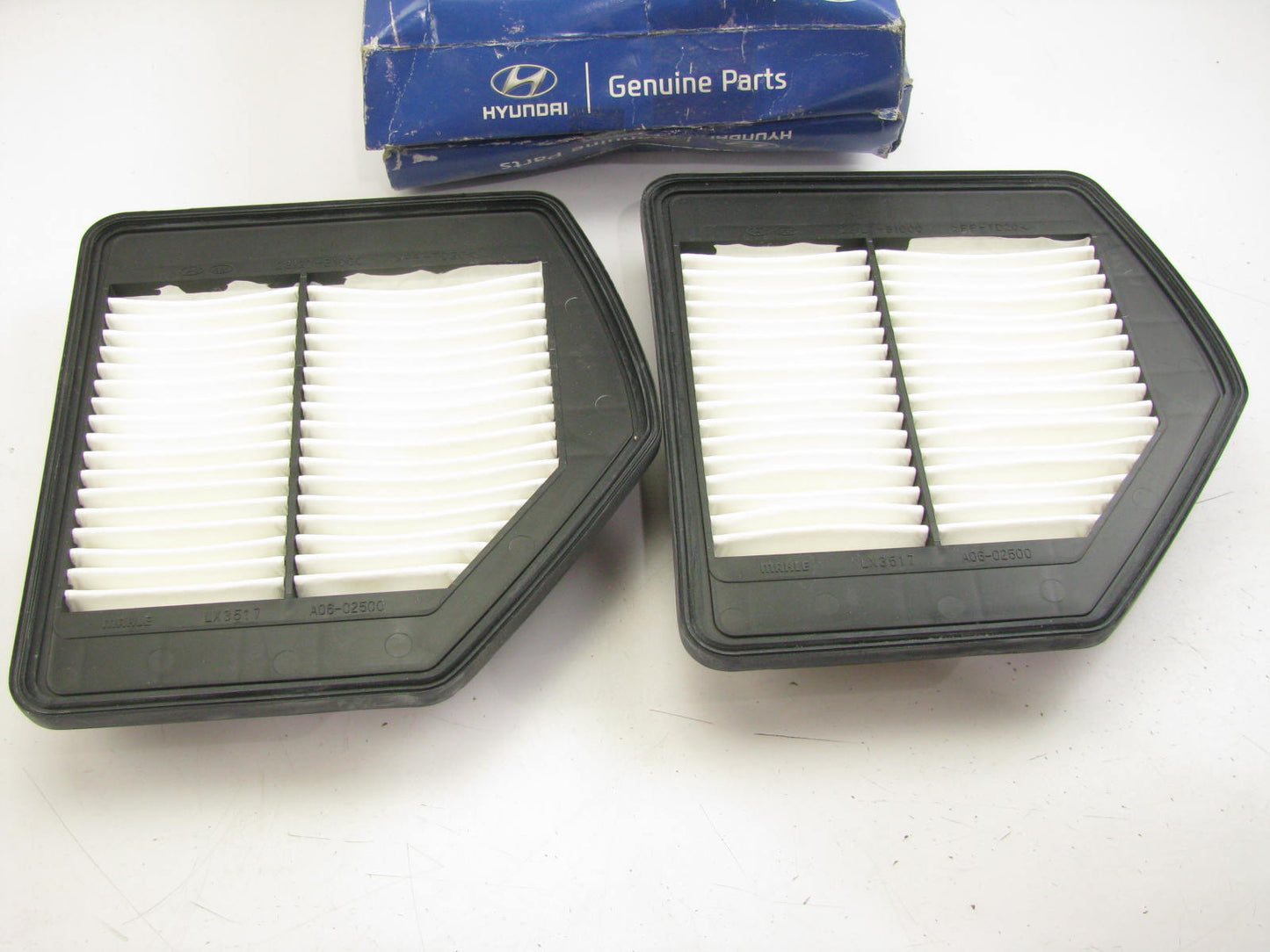 (2) NEW - OEM 28127B1000 Left Engine Air Filters For 2015-2022 Genesis 5.0L