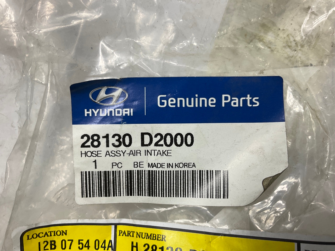 NEW Left Driver Side Air Intake Hose OEM For 17-22 Genesis 3.3L Turbo 28130D2000