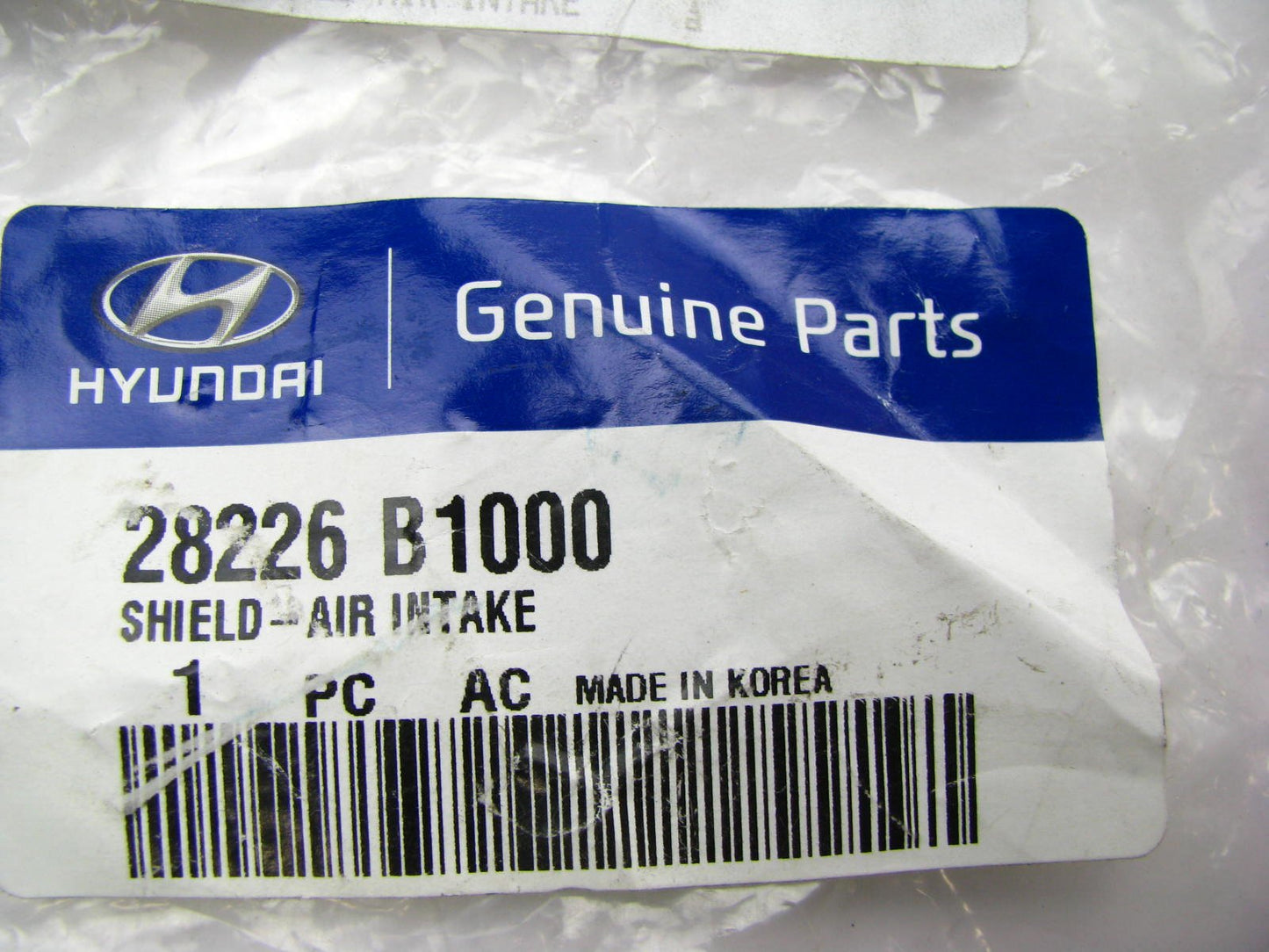 New OEM Air Intake Shield Duct For 15-16 Genesis 3.8L V6 ONLY 28226B1000
