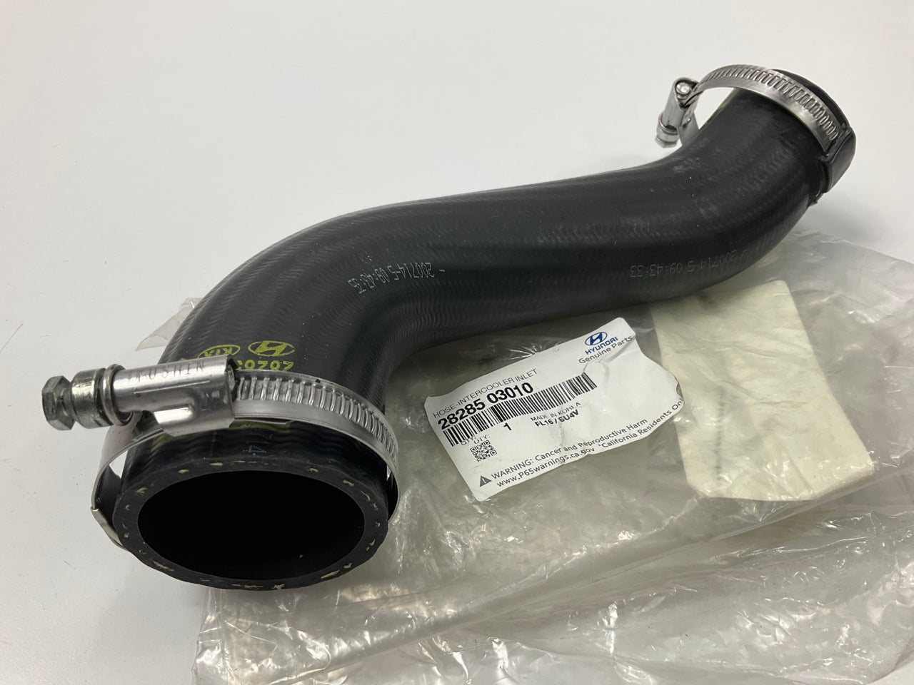 NEW Intercooler Inlet Intake Air Hose OEM For 17-20 Elantra 1.4 Turbo 2828503010