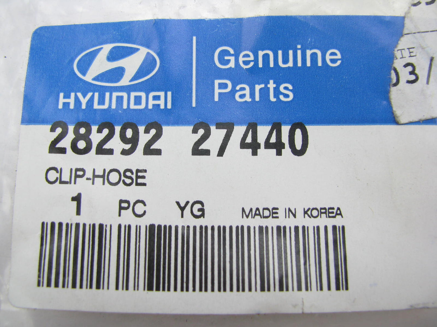 New Genuine OEM Lower Left Turbo Inter Cooler Hose Clamp For Hyundai 28292274