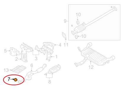 New Exhaust Pipe Flange To Manifold Gasket OEM For 2003-2009 Hyundai 2.7L V6