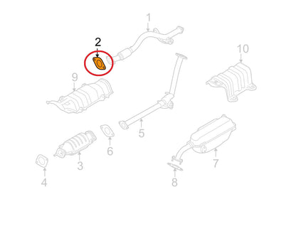 NEW - OEM Exhaust Catalytic Converter Gasket For Hyundai 2875125000