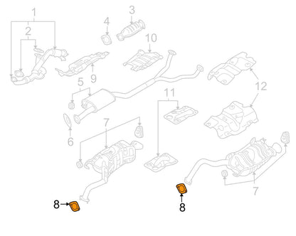 NEW - OEM GENUINE 287512B100 Exhaust Pipe Flange Gasket Seal For Hyundai