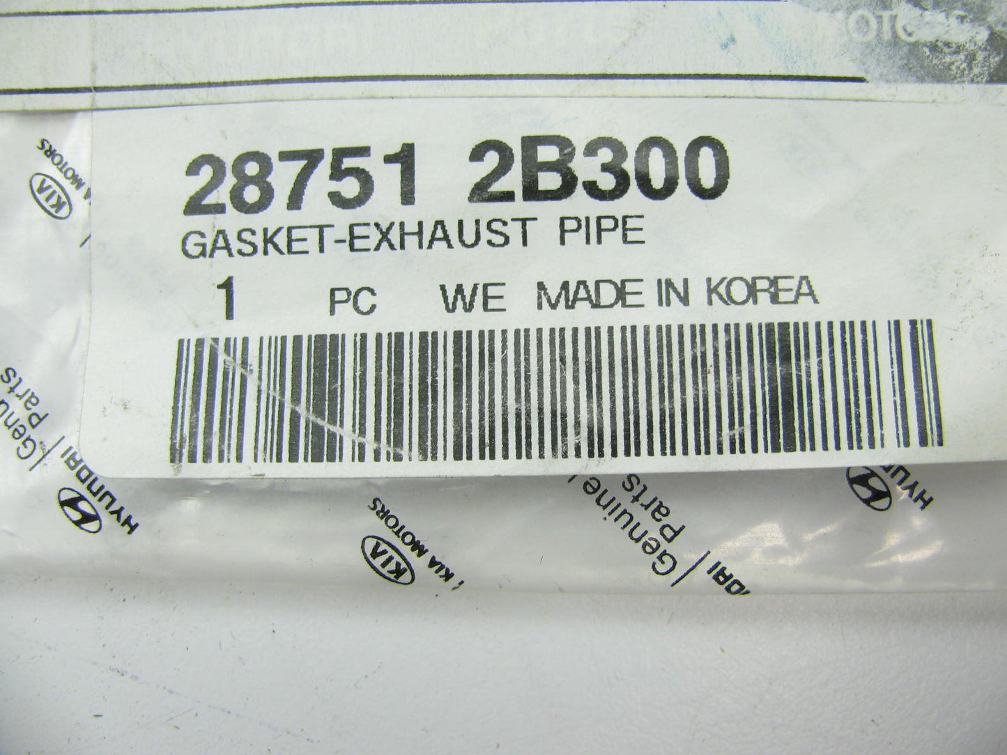 NEW - OEM 287512B300 Exhaust Pipe Flange Gasket Genuine For Hyundai