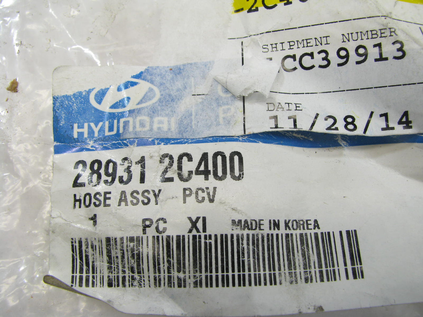 NEW GENUINE PCV Hose OEM For 2010-2014 Genesis Coupe 289312C400