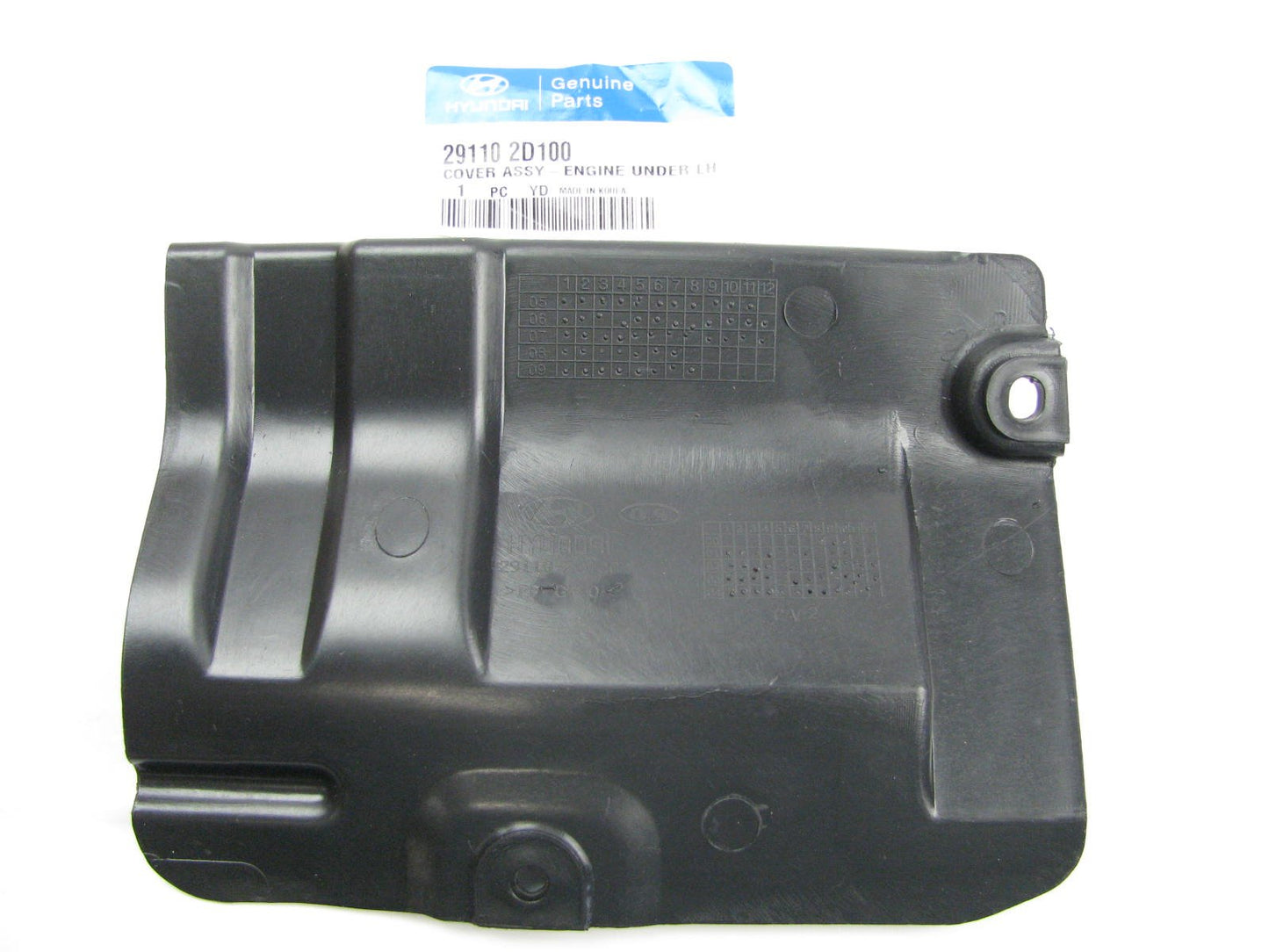 Radiator Support Splash Shield  Front Left Drivers Side OEM For 2001-06 Elantra
