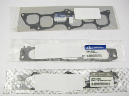 NEW LEFT & RIGHT Intake Gasket Set W/ Plenum Gasket OEM For Hyunda 3.3L 3.8L V6