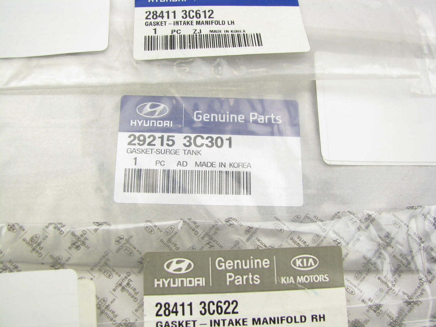 NEW LEFT & RIGHT Intake Gasket Set W/ Plenum Gasket OEM For Hyunda 3.3L 3.8L V6