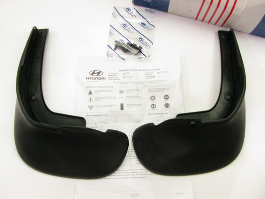 NEW Rear Splash Guards / Mud Flaps OEM For 2003-2012 Hyundai Santa Fe 2BF46AC100
