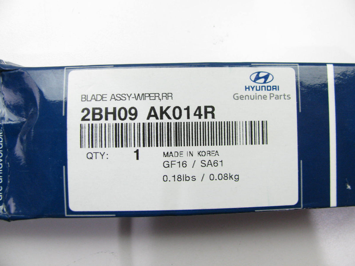 NEW GENUINE 2BH09AK014R 14'' REAR Windshield Wiper Blade OEM For Hyundai