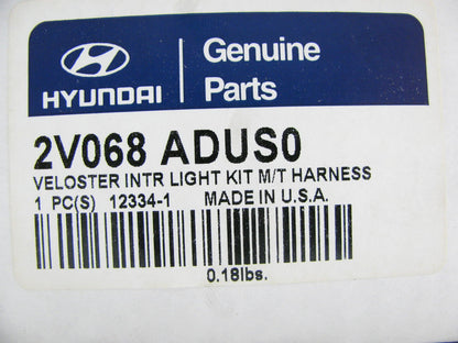 Interior Foot-well Lighting Kit Manual Transmission Harness For 12-15 Veloster