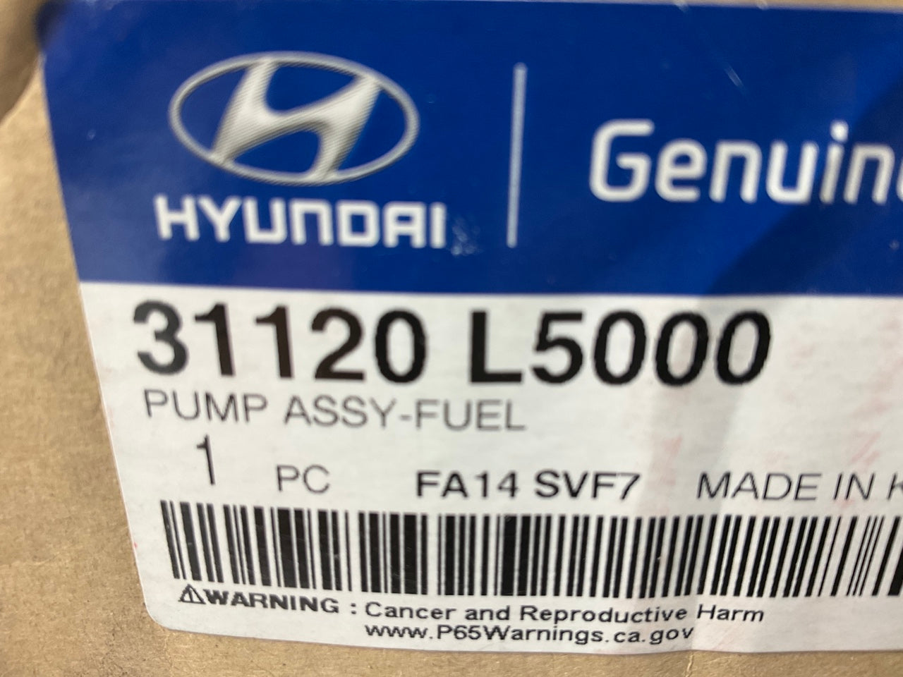 NEW,  HYBRID 2.0L MODELS ONLY - OEM Fuel Pump For 20-23 Sonata Hybrid 31120L5000