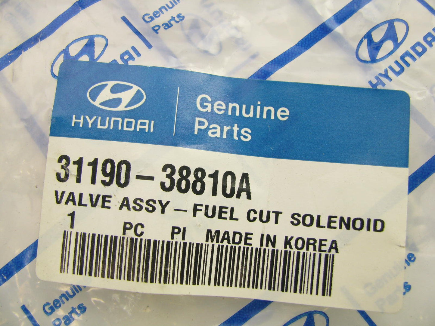 NEW - OEM 3119038810A Fuel Cutoff Solenoid Cut Off Valve For Hyundai