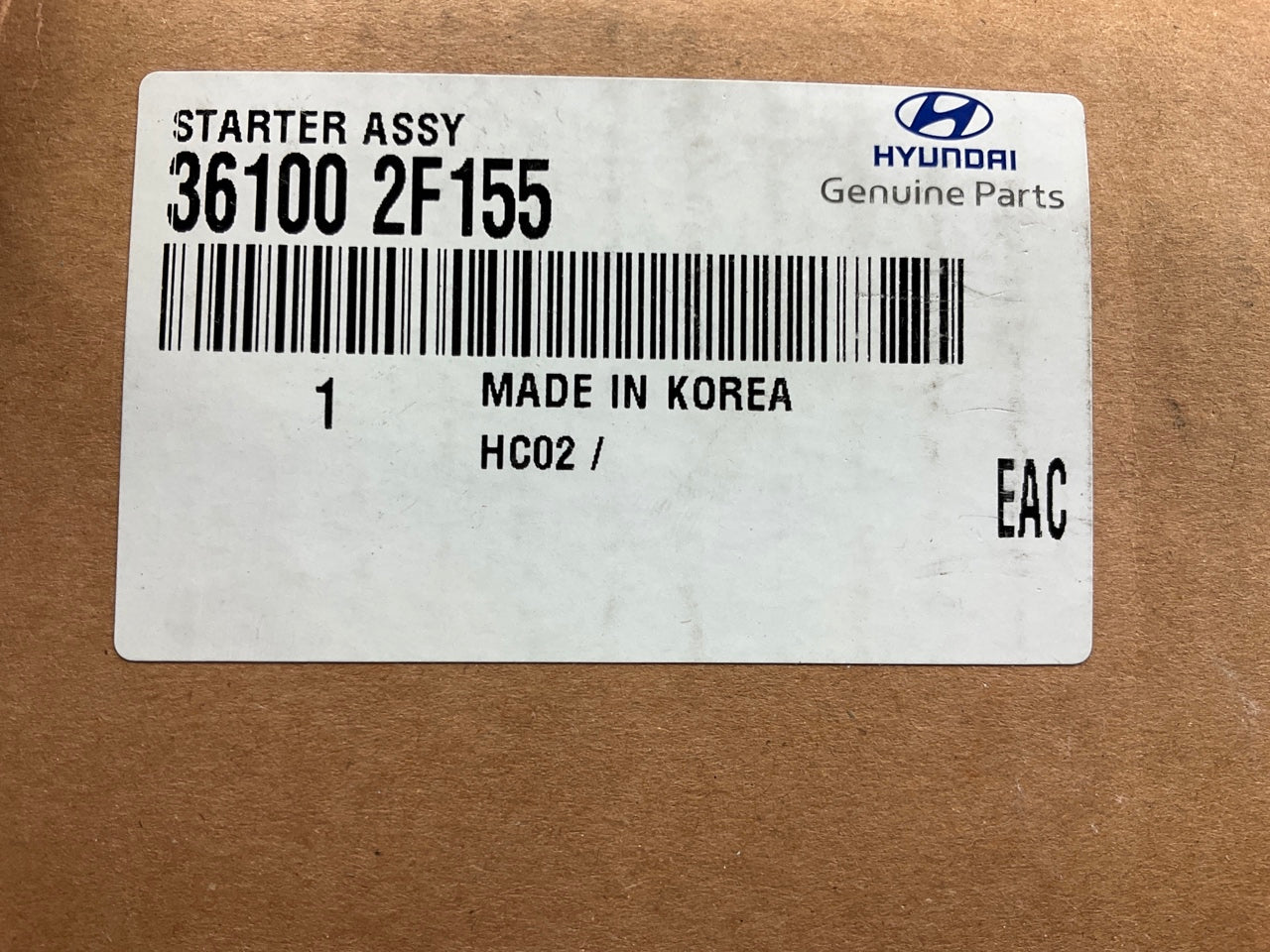 NEW Starter Motor OEM For Hyundai 2.0L 2.2L CRD DIESEL 361002F155 (NON-USA)