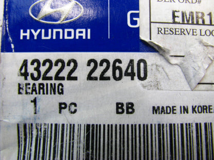 NEW - OEM 4322222640 Manual Transmission Input Shaft Bearing For Hyundai