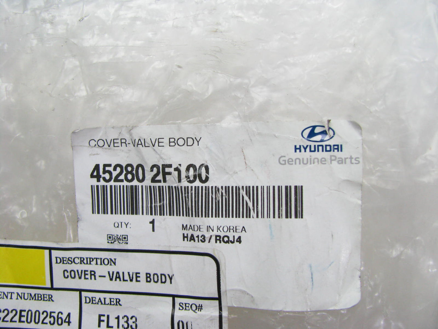 NEW Auto Transmission Valve Body Oil Pan Cover OEM For 17-20 Elantra 452802F100