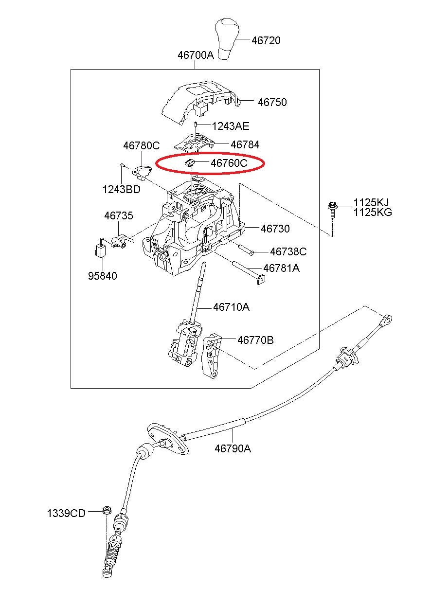 New Automatic Transmission Parking P Position Sensor For 2010-2013 Elantra