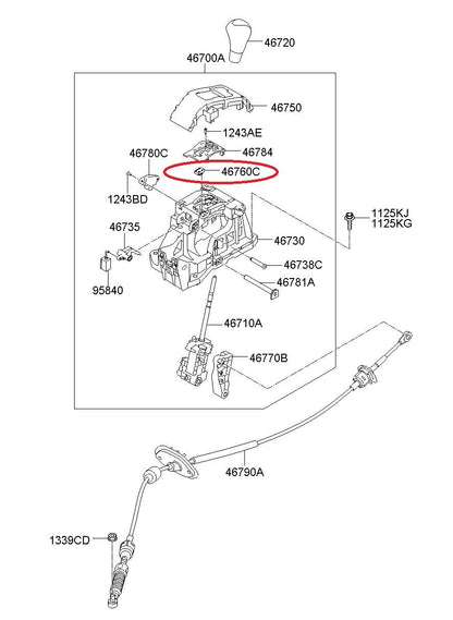 New Automatic Transmission Parking P Position Sensor For 2010-2013 Elantra