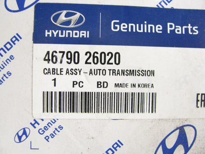 NEW - OEM 4679026020 Automatic Transaxle Shift Cable For 00-06 Hyundai Santa Fe