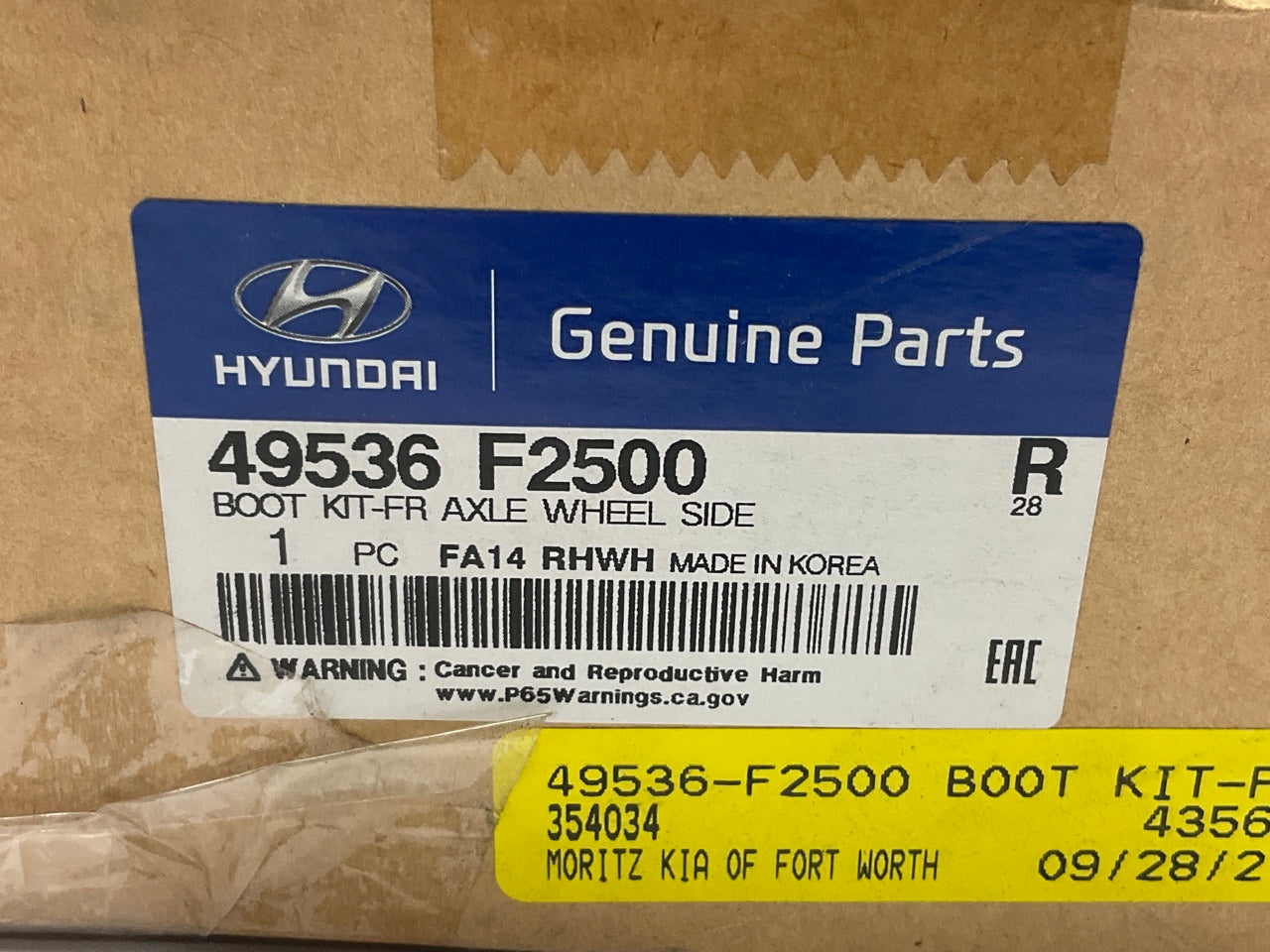 NEW Front CV Axle, Wheel Side CV Axle Rubber Boot Kit OEM For Hyundai 49536F2500