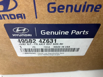 Front Right CV Axle, Diff Side Rubber Boot Kit For 17-18 Santa Fe Sport 2.4L FWD
