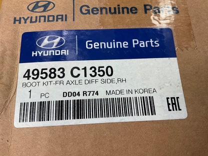 Front Right CV Axle, Diff Side Inner Rubber Boot Kit OEM For Hyundai 49583C1350