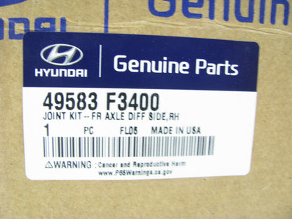 Front Right Passengers CV Axle, Diff Side (Inner) Boot Kit For 2020 Elantra 2.0L