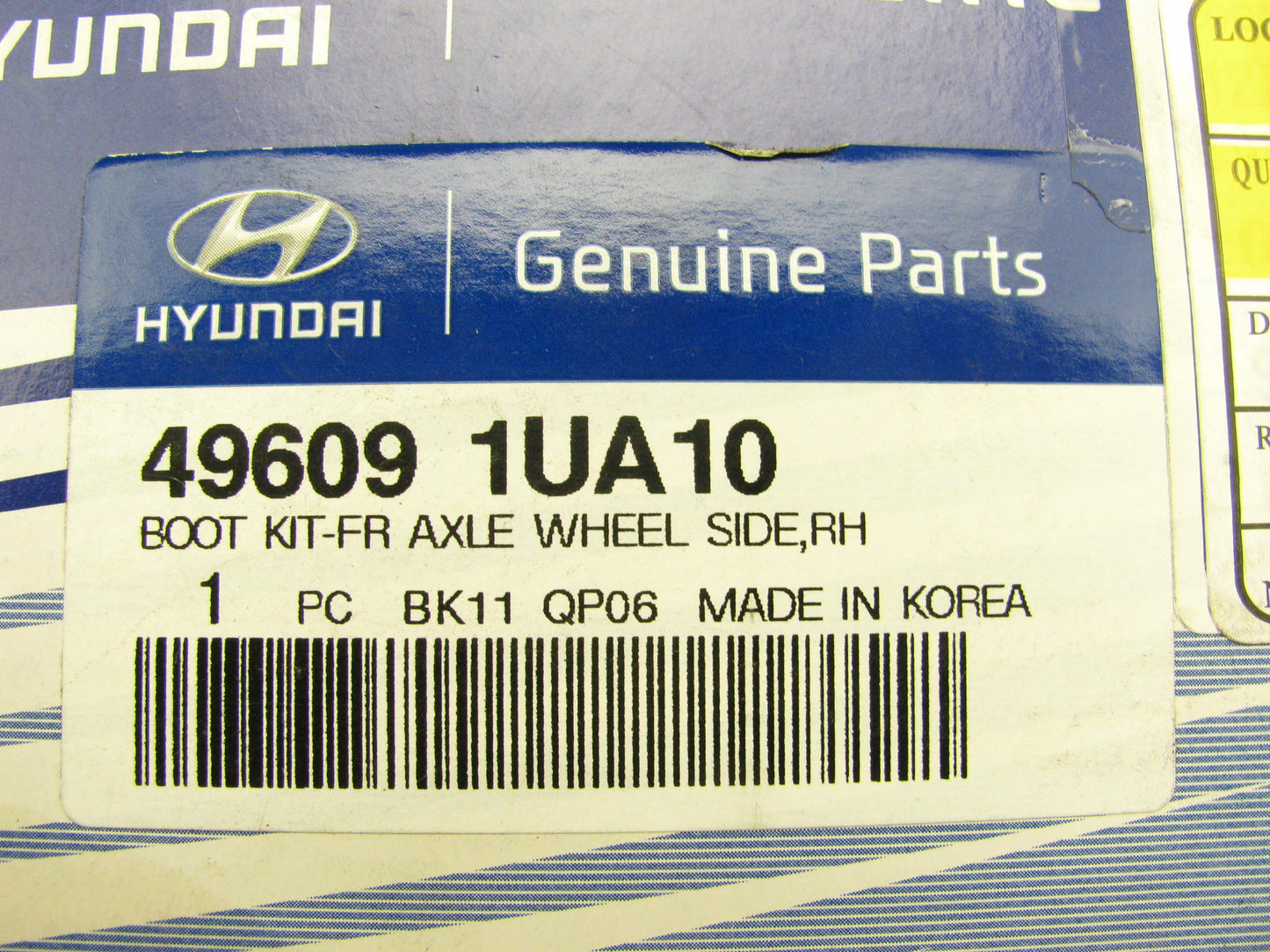 NEW OEM 496091UA10 Front Right Outer CV Axle Boot Kit For 10-12 Hyundai Santa Fe