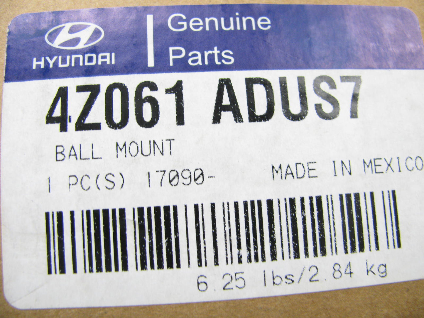 NEW GENUINE Ball Mount 2'' Hitch Receiver OEM For Hyundai 4Z061ADUS7