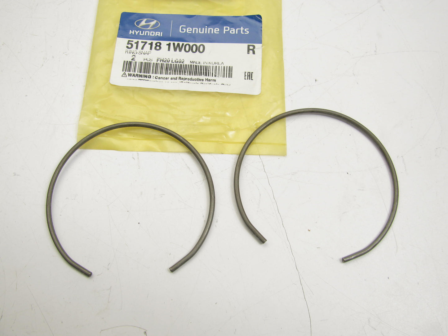 (2) NEW Front Wheel Bearing Snap Rings OEM For 2018-2022 Accent 517181W000