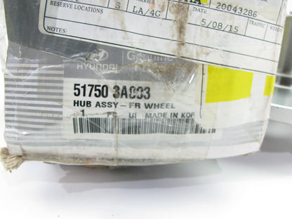 NEW - OEM 517503A003 Front Wheel Hub For Hyundai