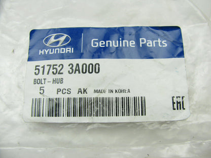 (5) NEW GENUINE Front Wheel Studs OEM For Hyundai 517523A000