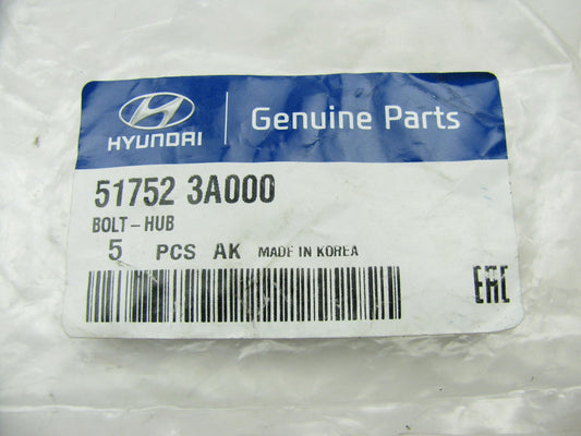 (5) NEW GENUINE Front Wheel Studs OEM For Hyundai 517523A000