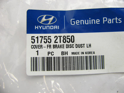 NEW - OEM 517552T850 Front Left Brake Dust Shield For 2011-2015 Hyundai Sonata