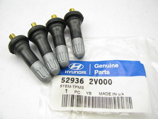 (4) NEW GENUINE 529362V000 Tire Valve Stems OEM For 12-16 Hyundai Veloster