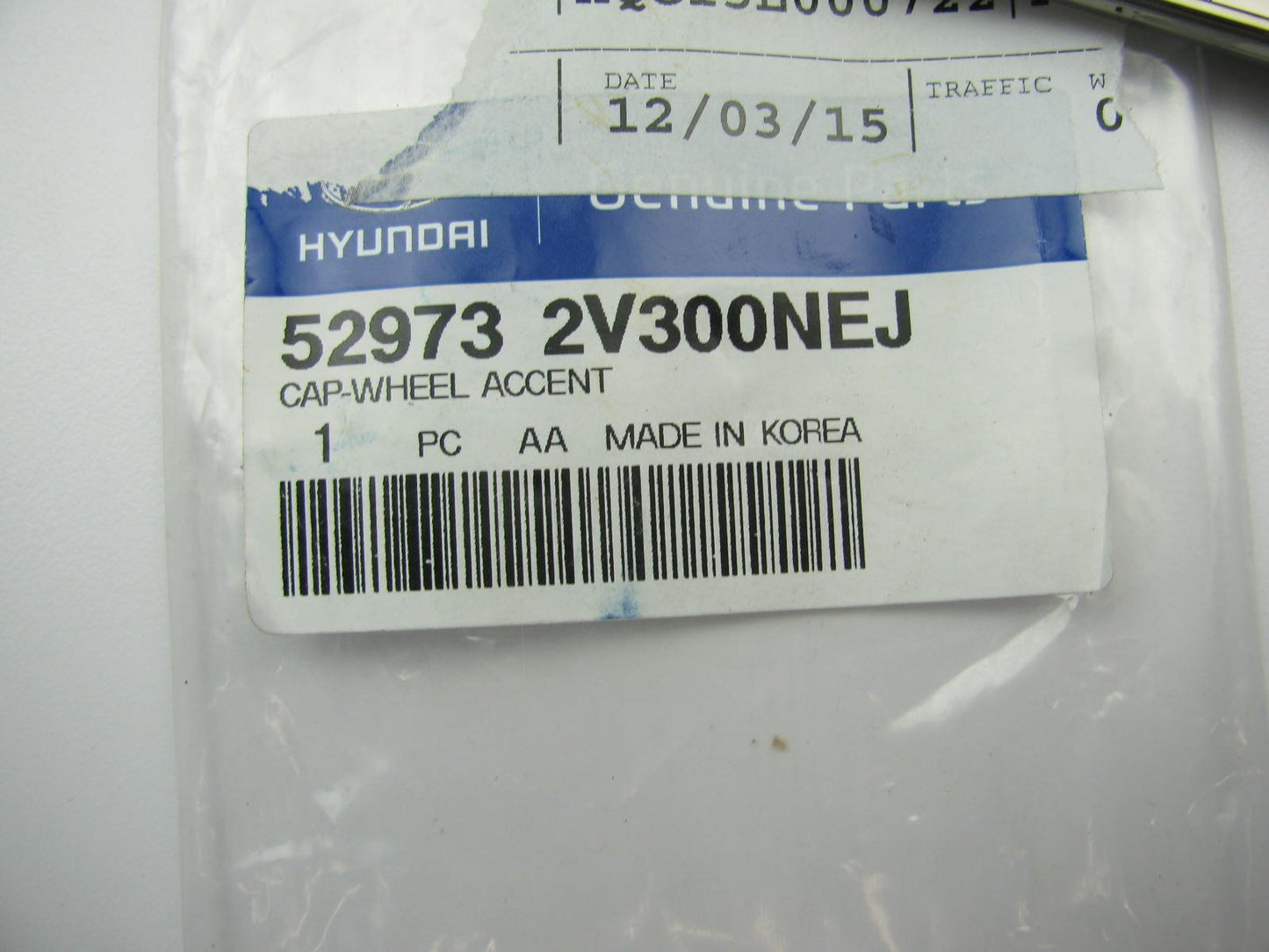 New OEM Wheel Cap Chrome Trim For 13-15 Hyundai Veloster 529732V300NEJ