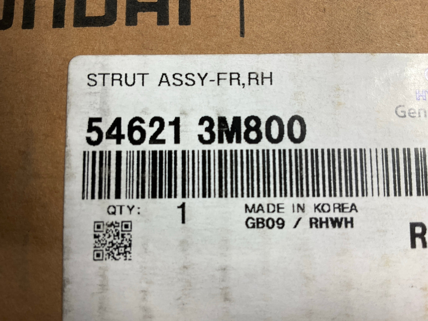 NEW Front Right Strut OEM For 2009-2014 Genesis, 2010-2014 Coupe 546213M800