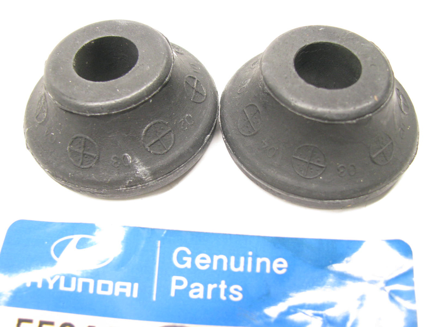 (2) NEW - OEM 5534238000 Rear Shock Upper Bushing For Hyundai