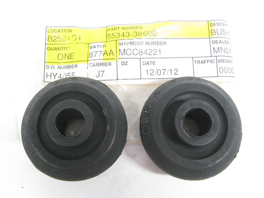 (2) NEW 5534338600 Rear Suspension Shock UPPER Mount Caps OEM For Hyundai