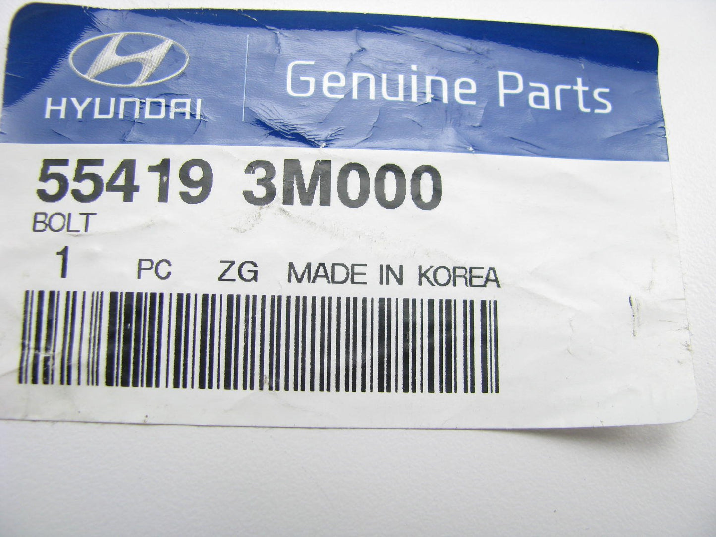 NEW Suspension Crossmember Bolt (Front Or Rear) OEM For Hyundai 554193M000