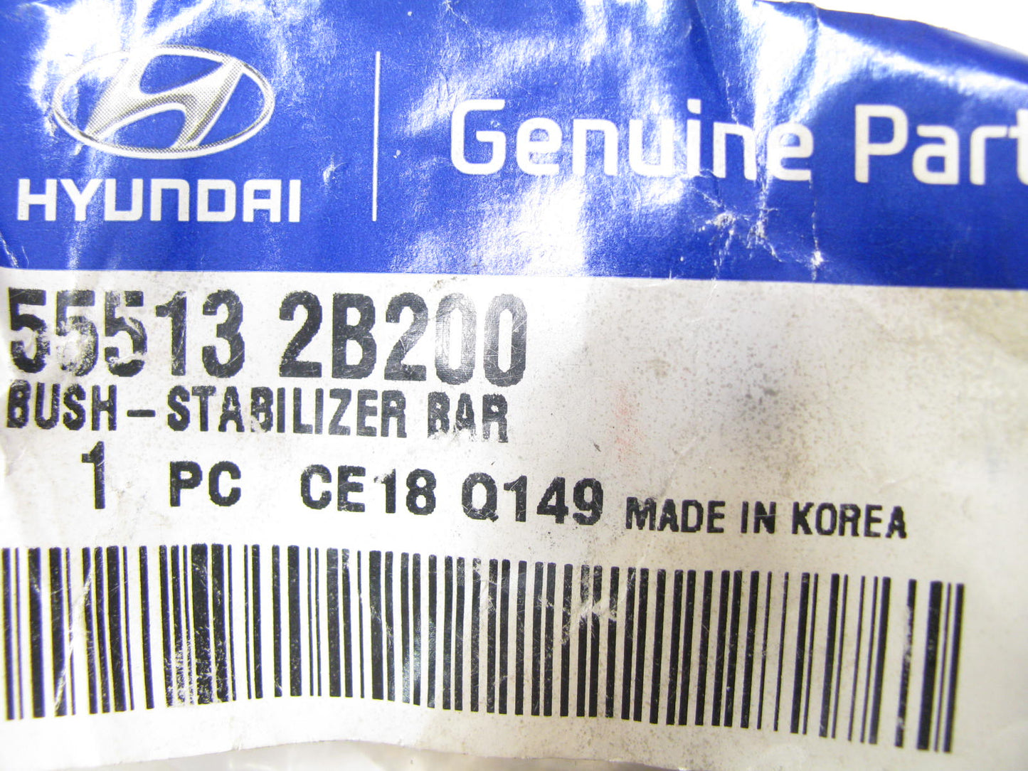 (2) NEW - OEM 555132B200 Suspension Stabilizer Bar Bushing Kit Rear For Hyundai