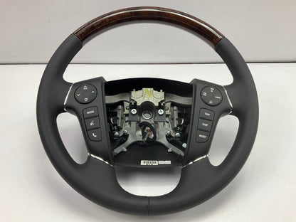 NEW Black Steering Wheel W/ Wood Grain & Switches OEM For 10-14 Genesis Coupe