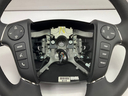 NEW Black Steering Wheel W/ Wood Grain & Switches OEM For 10-14 Genesis Coupe